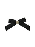 DAIIIBABYYY  -  All-match Hepburn black ~ hairpin French Korean Dongdaemun hairpin headdress ins wild bow with diamond hair accessories