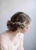 Daiiibabyyy  opal sophisticated rhinestone  bride hair comb wedding hair jewelry headdress