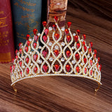 Daiiibabyyy  Luxury Multilayers Drop Royal King Wedding Crown Bride Tiaras Hair Jewelry Crystal Diadem Prom Party Pageant Accessories