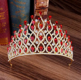 Daiiibabyyy  Luxury Multilayers Drop Royal King Wedding Crown Bride Tiaras Hair Jewelry Crystal Diadem Prom Party Pageant Accessories