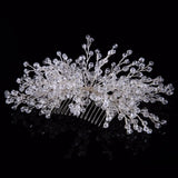 Daiiibabyyy  Elegant Wedding Bridal Hair Accessories Jewelry Handmade Crystal Rhinestone Bridal Party Prom Pageant Hair Comb Hairpins