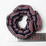 Daiiibabyyy  -  Fabric Ladies Scrunchies Women Hair Accessorries Wavy Ladies Hair Tie Striped Ponytail Hair Female Girl Holder Rope