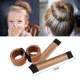 Daiiibabyyy  Girls Wig Hair Curls Accessories Bud Hair Band French Dish Wig Headband Tool Twist Kid Bun Maker Hairband Women Hair Curler Gift