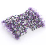 Daiiibabyyy  DIY Women Elastic Magic Hair Combs Vintage Hair Clip Claw Bun Maker Tools Hairstyle Fashion Pearl Beads Hairdo Hair Accessories