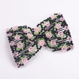 Daiiibabyyy  DIY Women Elastic Magic Hair Combs Vintage Hair Clip Claw Bun Maker Tools Hairstyle Fashion Pearl Beads Hairdo Hair Accessories