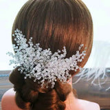 Daiiibabyyy  Elegant Wedding Bridal Hair Accessories Jewelry Handmade Crystal Rhinestone Bridal Party Prom Pageant Hair Comb Hairpins