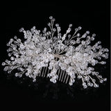 Daiiibabyyy  Elegant Wedding Bridal Hair Accessories Jewelry Handmade Crystal Rhinestone Bridal Party Prom Pageant Hair Comb Hairpins
