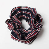 Daiiibabyyy  -  Fabric Ladies Scrunchies Women Hair Accessorries Wavy Ladies Hair Tie Striped Ponytail Hair Female Girl Holder Rope