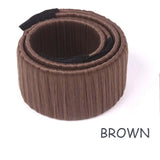 Daiiibabyyy  Crackling Circle Donut Headband Girls Magic Hair Bun Women Hair Accessories DIY Hairstyle Tool French Dish Bud Twist Hair Ban