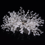 Daiiibabyyy  Elegant Wedding Bridal Hair Accessories Jewelry Handmade Crystal Rhinestone Bridal Party Prom Pageant Hair Comb Hairpins