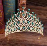 Daiiibabyyy  Luxury Multilayers Drop Royal King Wedding Crown Bride Tiaras Hair Jewelry Crystal Diadem Prom Party Pageant Accessories