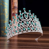 Daiiibabyyy  Luxury Multilayers Drop Royal King Wedding Crown Bride Tiaras Hair Jewelry Crystal Diadem Prom Party Pageant Accessories