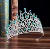 Daiiibabyyy  Luxury Multilayers Drop Royal King Wedding Crown Bride Tiaras Hair Jewelry Crystal Diadem Prom Party Pageant Accessories