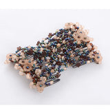 Daiiibabyyy  DIY Women Elastic Magic Hair Combs Vintage Hair Clip Claw Bun Maker Tools Hairstyle Fashion Pearl Beads Hairdo Hair Accessories