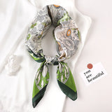 DAIIIBABYYY  -  New Spring Square Neck Scarf Women Bandana Hair Band Design Print Dot Female Foulard Headband Shawl Wrap Neckerchief