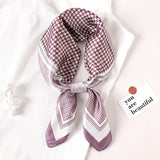DAIIIBABYYY  -  New Spring Square Neck Scarf Women Bandana Hair Band Design Print Dot Female Foulard Headband Shawl Wrap Neckerchief