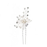 DAIIIBABYYY  - 1pc Bridal Hairpins Wedding Pearl Flower Crystal Bridesmaid Hair Pins metal gift women girl Hairdressing Hair Accessories