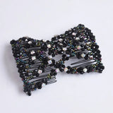 Daiiibabyyy  DIY Women Elastic Magic Hair Combs Vintage Hair Clip Claw Bun Maker Tools Hairstyle Fashion Pearl Beads Hairdo Hair Accessories