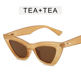 DAIIIBABYYY  -  Vintage Cat Eye Sunglasses Women Fashion Luxury Sexy Small Frame UV400 Leopard Sun Shades Glasses Female Oculos De Sol Feminino