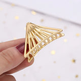 DAIIIBABYYY  - 1Pcs Simple Geometric Hollow Small Hair Claw For Women Girls Clamps Hair Crab Metal Hair Clip Claw Accessories Headwear