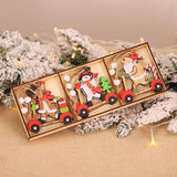 Daiiibabyyy Merry Christmas Wooden Pendant Ornaments Christmas Decorations For Home 2023 Cristmas Tree Deco Xmas Navidad Happy New Year 2024