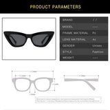 DAIIIBABYYY  -  Vintage Cat Eye Sunglasses Women Fashion Luxury Sexy Small Frame UV400 Leopard Sun Shades Glasses Female Oculos De Sol Feminino