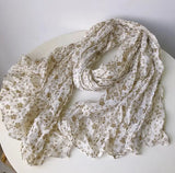Daiiibabyyy  New Vintage Floral Scarf Europe Design Popular Thick Wam Shawl Winter All Matching Scarf Wholesale For Lady