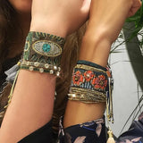 DAIIIBABYYY  -  Miyuki Bracelets Set Turkish Evil Eye Pulsera Jewelry Handmade Loom Jewellery Rhinestone Beads Bracelet & Bangles