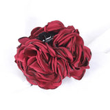 DAIIIBABYYY  -  New Fabric Big Camellia Flower Hair Claw Clips Barrettes Women Girls 11CM Plastic Ponytail Holder Hair Clamps Hair Accessories