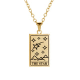 DAIIIBABYYY  -  Tarot Brand Pendant Stainless Steel Necklace Men's And Women's Fashionable Retro Anniversary Jewelry Gift New 2024