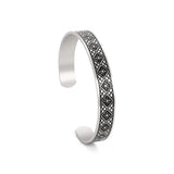 DAIIIBABYYY  -   Loop Celtic Cross Pattern Stainless Steel Bracelet for Men and Women Fashion Retro Good Luck Talisman Birthday Gift New