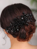 Daiiibabyyy Vintage Wedding Headdress 6 Color Headpieces Rhinestone Hair Accessories Fashion Handmade Hair Comb Bridal Tiara Party For Women