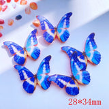 Daiiibabyyy 10pcs/Lot Glitter Lovely Butterfly Appliques Felt Patches For Crafts Clothing DIY Scrapbooking Accessories G78