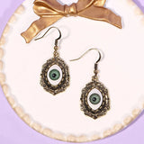 Daiiibabyyy Women Punk Vintage 3D Eye Dangle Earrings Goth Hanging Drop Pendant Retro Earrings Jewelry Party Accessories Gift