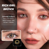 Daiiibabyyy  1 Pair Colorcon sharingan itachi Contact Lens Transparent Fancy Vision Dragon Fresh Halloween Cos Eye Pink Lenses