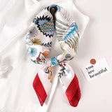DAIIIBABYYY  -  New Spring Square Neck Scarf Women Bandana Hair Band Design Print Dot Female Foulard Headband Shawl Wrap Neckerchief