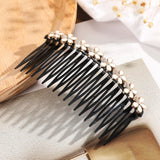 Daiiibabyyy  Haimeikang Fashion Ponytail Clip Hair Combs Women Rhinestone Pearl Barrettes New Hair Maker Bun Hair Accessories Hairpins