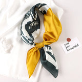 DAIIIBABYYY  -  New Spring Square Neck Scarf Women Bandana Hair Band Design Print Dot Female Foulard Headband Shawl Wrap Neckerchief