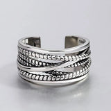 DAIIIBABYYY  -  Retro Fashion Cross Design Thai Silver Men Ring Jewelry Promotion Gift Cheap Drop Shipping Never Fade