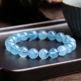DAIIIBABYYY  -  Fashion Aquamarines Bracelets for Women Single Circle Crystal Bracelet Jewelry Romantic Casual Crystal Yoga Bracelet Drop Ship
