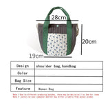 Daiiibabyyy Fashion Smile Women Picnic Bucket Bags Vintage Design Ladies Canvas Shoulder Handbags Eco Reusable Cotton Large Casual Tote bag