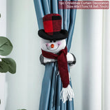Daiiibabyyy Christmas Curtain Holder Santa Elk Cristmas Ornaments Merry Christmas Decorations For Home Xmas Gifts Noel Navidad 2024 New Year
