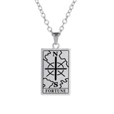 DAIIIBABYYY  -  Tarot Brand Pendant Stainless Steel Necklace Men's And Women's Fashionable Retro Anniversary Jewelry Gift New 2024