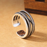 DAIIIBABYYY  -  Retro Fashion Cross Design Thai Silver Men Ring Jewelry Promotion Gift Cheap Drop Shipping Never Fade
