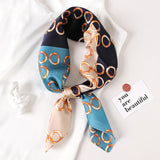 DAIIIBABYYY  -  New Spring Square Neck Scarf Women Bandana Hair Band Design Print Dot Female Foulard Headband Shawl Wrap Neckerchief