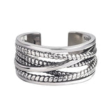 DAIIIBABYYY  -  Retro Fashion Cross Design Thai Silver Men Ring Jewelry Promotion Gift Cheap Drop Shipping Never Fade