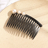 Daiiibabyyy  Haimeikang Fashion Ponytail Clip Hair Combs Women Rhinestone Pearl Barrettes New Hair Maker Bun Hair Accessories Hairpins