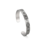 DAIIIBABYYY  -   Loop Celtic Cross Pattern Stainless Steel Bracelet for Men and Women Fashion Retro Good Luck Talisman Birthday Gift New