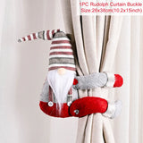 Daiiibabyyy Christmas Curtain Holder Santa Elk Cristmas Ornaments Merry Christmas Decorations For Home Xmas Gifts Noel Navidad 2024 New Year