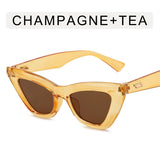 DAIIIBABYYY  -  Vintage Cat Eye Sunglasses Women Fashion Luxury Sexy Small Frame UV400 Leopard Sun Shades Glasses Female Oculos De Sol Feminino